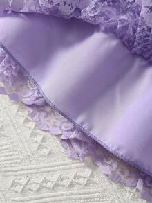 SHEIN 2pcs/Set Young Girl Sleeveless Top And Skirt, Casual & Fashionable Daily Wear Set Young Girls Clothing Sets Summer - Multicolor - View 6