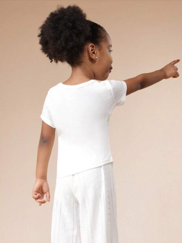 Seashell Print Crew Neck T-Shirt