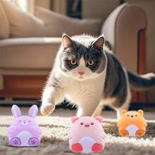 PETSIN Creative Animal Shaped Plush Toy, Containing Sound Paper For Cats To Interact And Play With - Multicolor - View 4