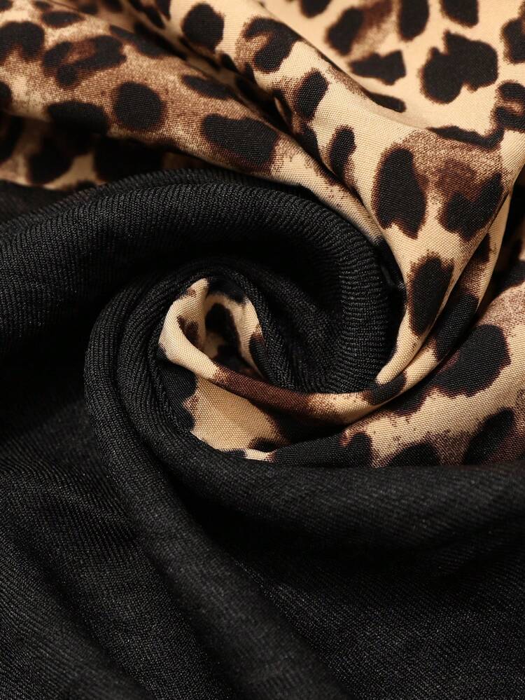 Plus Size Women Leopard Print Mesh Patchwork Round Neck Short Sleeve Elegant Dress\Summer\Elegant\Party\Wedding Guest Dress Women Plus Dress Plus Size Casual Dress Summer Outfits Party Dress  Beach Vacation Outfits For Women  Formal Attire For Women BOHO Clothes Leopard Print Plus Size Dress Mesh Sleeve Dress Leopard Print Dress Short Sleeve Dress Summer Outfits For Women  Beach Outfit For Women  Casual  Vacation Outfits Women Country Concert Outfit Peplum