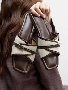 CUCCOO BIZCHIC Sandalias planas cómodas, versátiles y de temperamento sencillo, ideales para el transporte, las vacaciones y la playa - Albaricoque claro - Ver 5