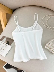 SHEIN Camiseta de tirantes con estampado de vida marina, de uso versátil y casual para el verano - Blanco - Ver 2