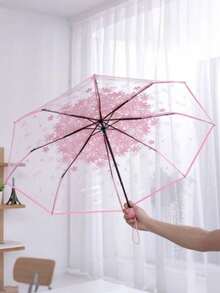 SHEIN Foldable Automatic Open/Close Umbrella With Reinforced Steel Frame (Black Edge) For Quick Folding. - Multicolor - View 14