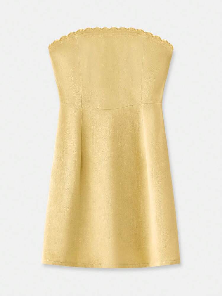 lilly pulitzer yellow strapless dress BOWN SUN PATCH HAPPIEST HOUR SIZE: 12 Hidden back zip closure NWT $198 LILLY PULITZER Tansy