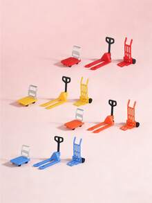 MINKOJA MINKOJA 11pcs Mini Simulation Handling Tool Models (Blue) - Hand Truck Display Props, Miniature Scene Accessories For Showcase And DIY Landscape Crafts - multicolor - View 2