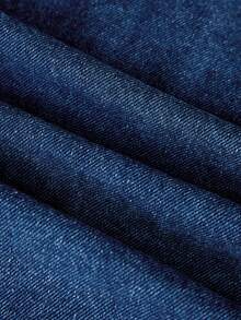 GlowEve Women's Casual Fashion Street Chic Daily Commute Single-Breasted Sleeveless Denim Vest Jacket, Summer - Blue - View 7