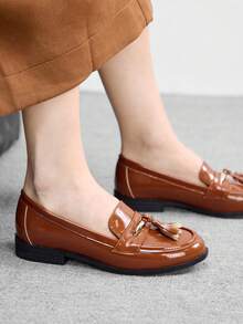 CUCCOO BIZCHIC Ballerines pour femmes - Tabac - Voir 4