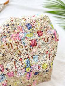 Travachic 女士春夏休闲度假风前系带钩针针织毛衣背心 - 彩色 - 查看 5