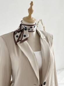 Elamini 女士卡其色薄款西装外套，休闲工作装，百搭舒适，春夏款 - 卡其色 - 查看 6