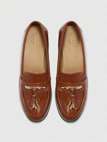 CUCCOO BIZCHIC Ballerines pour femmes - Tabac - Voir 2