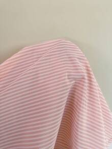 SHEIN 休闲舒适卡其色条纹印花翻领女士睡衣套装 - 卡其色 - 查看 6