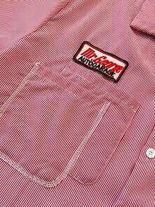Manfinity Dauomo Casual Fashion College Style Short Sleeve Shirt For Men - Watermelon Pink - View 3