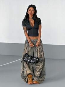 SHEIN Sweetro Women's 2000s Style Going Out Elegant & Sweet Fitted Jacket, Spring/Autumn - Black - View 2