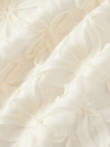 SHEIN MOD Áo hai dây nữ thời trang đi nghỉ mát với viền bèo nhún - trắng - Xem 6