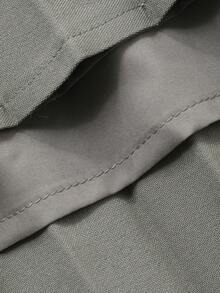 DAZY Đầm dài tay cài một nút màu trơn thanh lịch dành cho nữ, đầm dự tiệc cưới, đầm hè cho nữ. - màu xanh lá - Xem 7