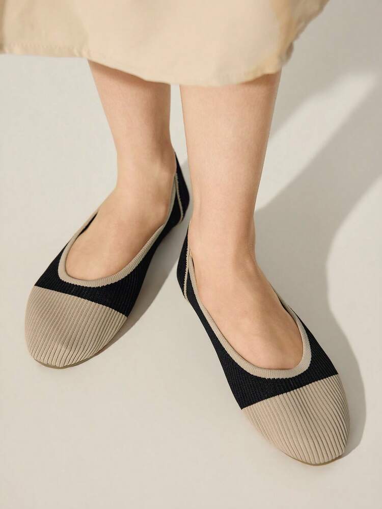 CUCCOO BASICS Women's Casual Everyday Wear Contrast Color Flat Loafers Spring Shoes