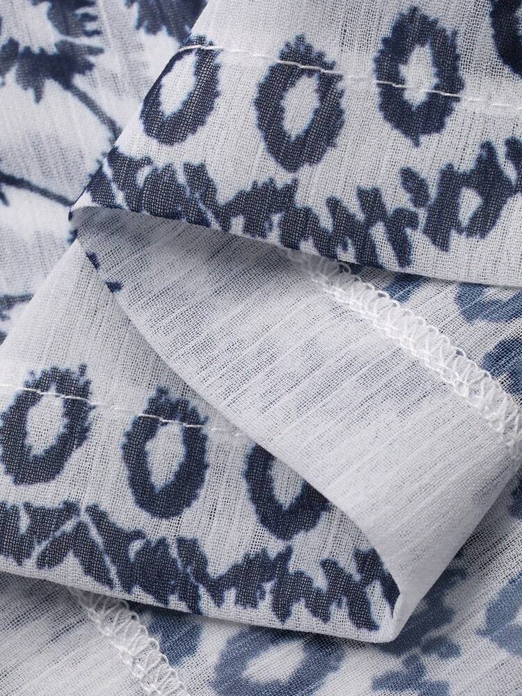 Floral Print Loose Wide Leg Pants, Casual Summer Holiday Trousers For Women