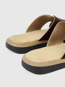 Solecia New Women's Slippers, Women's Casual Versatile Casual Shoes, Flat-Bottomed Slippers, Comfortable, Lazy Slip-On, Suitable For Commuting Daily Wear - Coffee Brown - View 9