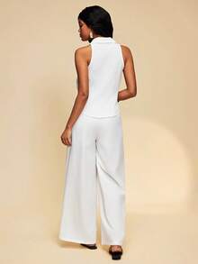 Travachic Women's Elegant White Summer 2 Pieces Set,Casual Vacation Holiday Camisole And Skirt Outfit,Boho Chic Beach Woven Bohemia Style Graduation Clothes - White - View 7