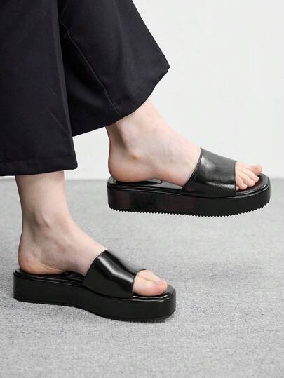 CUCCOO BIZCHIC 女士时尚坡跟凉鞋，露趾穆勒鞋，厚底高跟休闲凉鞋，适合度假、旅行、日常穿着和海滩使用。