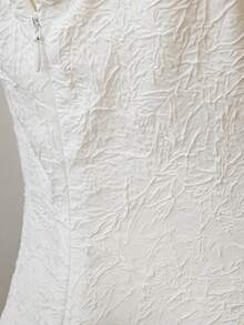 Resyla Asymmetrical Pleated Camisole Top, French Design, Flattering, Suitable For Summer Wear - White - View 4