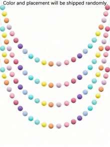 Vòng hoa trang trí hình quả cầu bông màu macaron cao 1,96 mét với 24 quả cầu bông và dây treo màu pastel dài 5 mét, thích hợp dùng làm phông nền cổng cưới, trang trí tường, tiệc sinh nhật, Giáng sinh, Lễ Phục sinh và các dịp lễ gia đình. - Nhiều màu - Xem 11