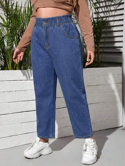 EMERY ROSE Jeans casuales de unicolor talla grande