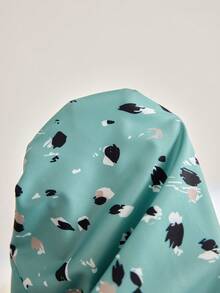 SHEIN 女士夏季收腰孕妇度假约会碎花无袖吊带连衣裙 - 綠色 - 查看 9