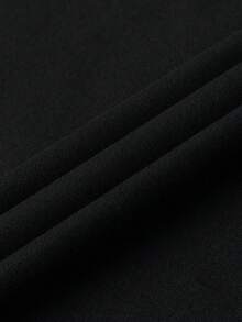 PAVTROS T-shirt Décontracté À Col Rond Pour Homme, Couleur Unie - Noir - Voir 3
