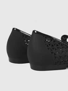 Sleekvia Women Flat Sandals Valentine's Day - Black - View 9