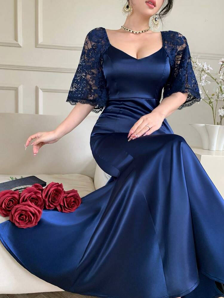 Elegant Mermaid Evening Dress, High-End Luxury Niche Party Gown For Women, Long Dress,Wedding Guest Dress Women Sundress