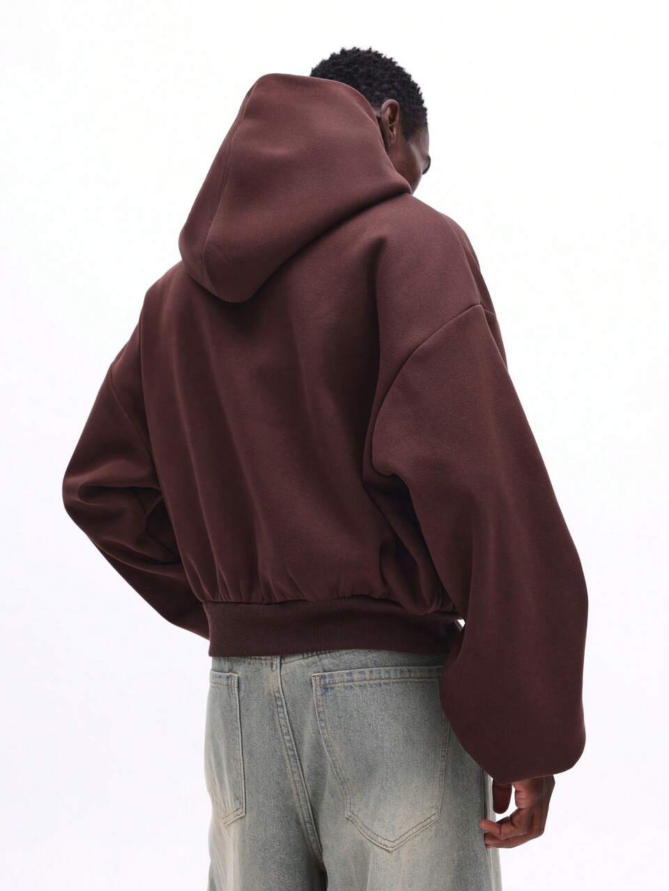 SUMWON Men's Oversized Pullover Hoodie With 98 Sports Print And Centre Pocket Casual