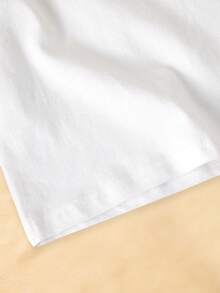 1 Set Girls' Summer Outfit, Pink Pearl Bow + Blue & Pink Starfish Shell Print, Suitable For Beach Vacation, Seaside Play, Casual Daily Wear - Multicolor - View 5