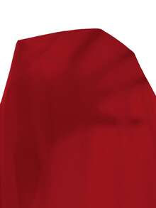 GlowEve CURVE Plus Size Women's Solid Color Long Sleeve Casual Loose Shirt With Hollow Back Tie Design - Red - View 3
