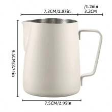 Cirelle Stainless Steel Latte Mug - Durable Coffee Cup With Thickened Spout, Ideal For Home Coffee & Milk Drinks - Multicolor - View 9