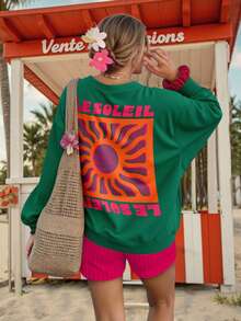 DrmWander Women Sweatshirts & Hoodies - Dark Green - View 4