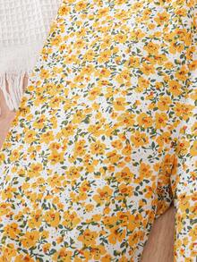 Travachic KIDS Newborn Baby Girl Cute Casual Vacation Romper - Yellow - View 5