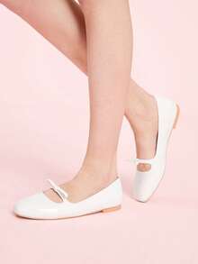 CUCCOO DOLLMOD Sapatos Femininos Moda Sapatilha Bege com Laço, Confortáveis para Ir e Vir, Festa, Compras, Férias - Escuro 1 - Visão 5