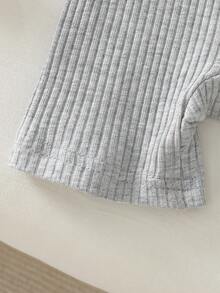 Infant/Toddler Boys' Lion Cartoon Print 2 Pieces Snug Fit Short Jumpsuit - Multicolor - View 7