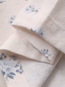 DAZY Tween Girls Casual Floral Print Loose Pants - Apricot - View 7