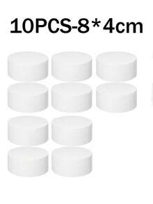 Cilindros de espuma para decoraciones de boda, arreglos florales y manualidades navideñas - Accesorios multifuncionales para fondos, centros festivos y ramos - Espuma blanca redonda - Ver 10