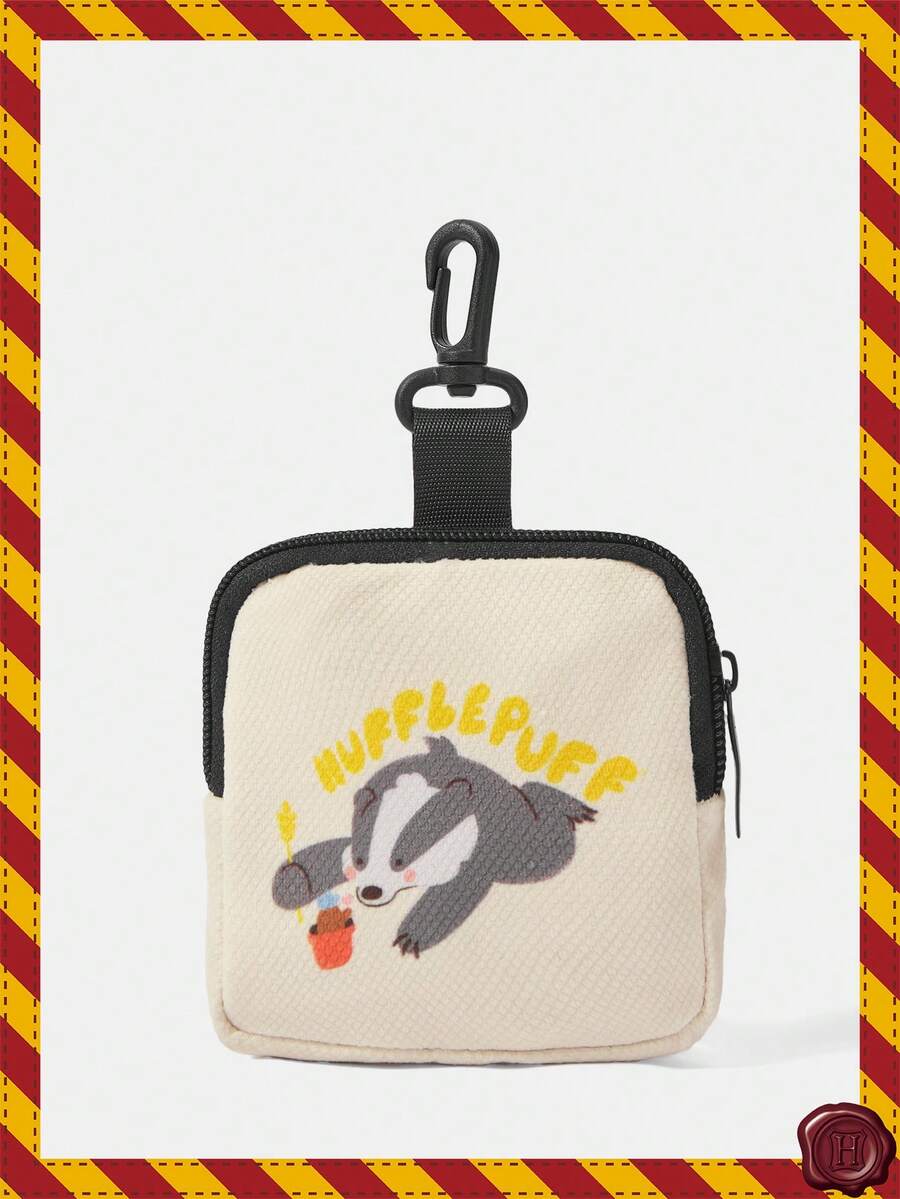 HARRY POTTER X SHEIN Coin Purse With Safety Buckle And Zipper Pocket, Multi-Functional Storage Bag, Coin Collection And Organization Pouch, Suitable For Both Men And Women - Beige - View 1