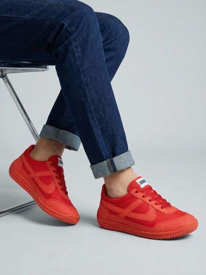  Tenis hombre mujer choclo PANAM unisex bajos zapatillas casuales de lona planos de gran calidad baratos vanguardia 22mx 29mx ideal para combinar con todo skate choclo gimnasio cómodos al caminar basicos rojo