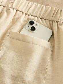 HIMLAND 男士休闲百搭纯色西装裤 - 米色 - 查看 9