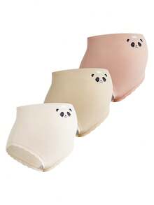 3件套无缝熊猫印花孕妇内裤 - 彩色 - 查看 12