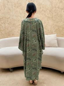 DAZY Tween Girls Printed Nightgown Loungewear - Green - View 5