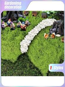 1pc 100g Artificial Moss Suitable For Home Decoration, Miniature Landscape Arrangements, Lawn Miniatures, Potted Plants, And Landscaping Decoration Valentine's Day, Valentines Wedding, Birthday - Green - View 5