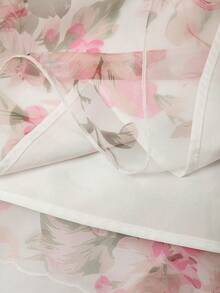 GlowEve Vestido elegante sin mangas con estampado floral y volantes en el bajo - Multicolor - Ver 3