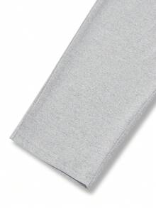 Modelyn Quần legging nữ màu trơn, có cúc, kiểu dáng thoải mái, thích hợp mặc hàng ngày. - Màu Xám nhạt - Xem 5