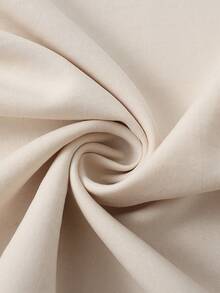 Franclia 女士夏季休闲撞色滚边衬衫和短裤两件套 - 杏色 - 查看 6